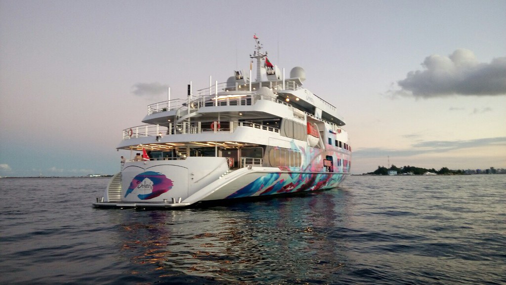 Motor yacht Saluzi photographed in Maldivian waters